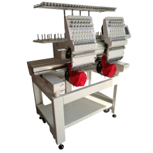 Double head embroidery machine,lower price computerized embroidery machine